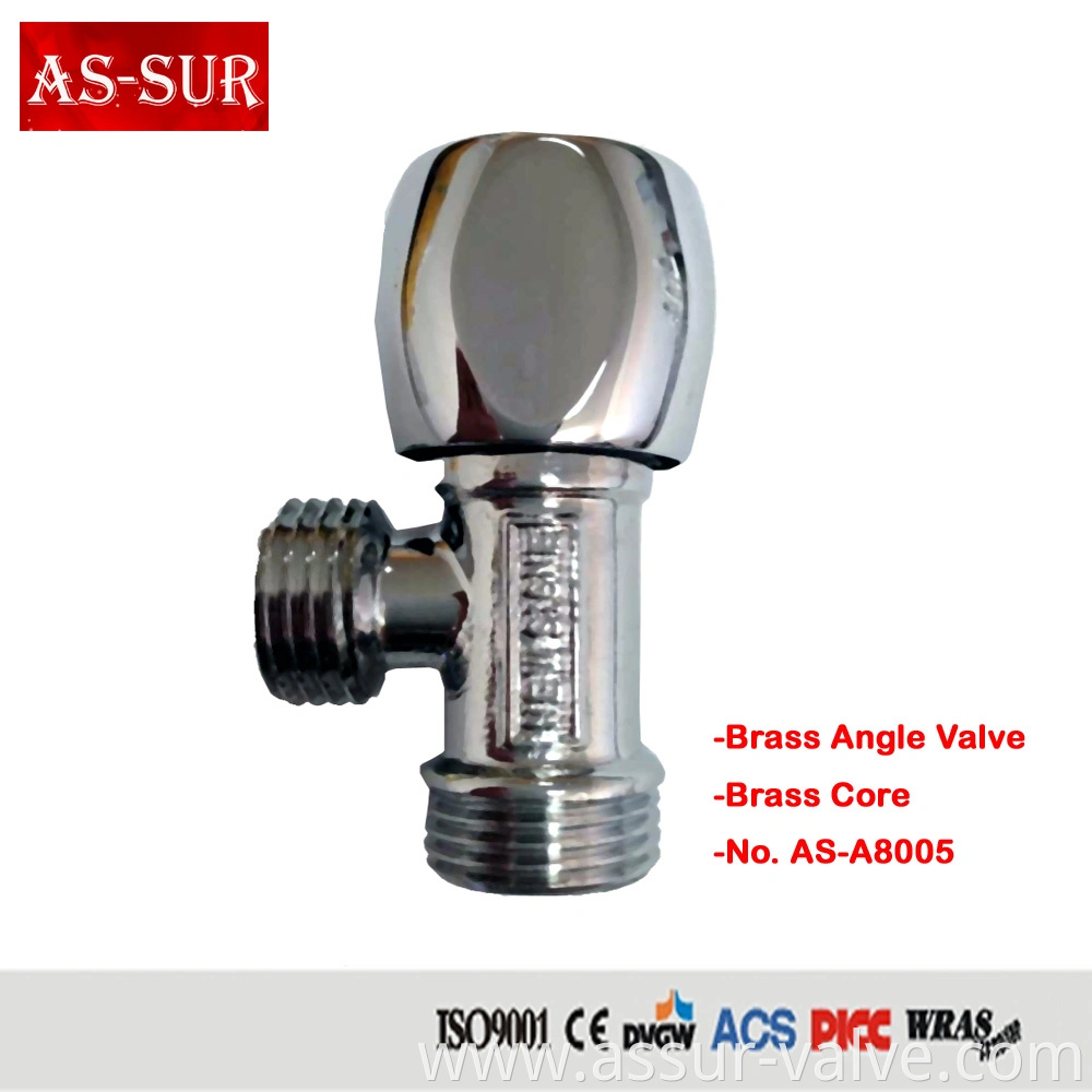 High Quality Brass Angle Valve 1/2X3/8, , Brass Angle Valve A8001